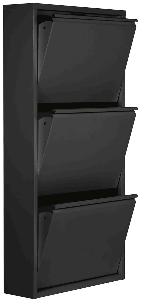 Schuhkipper Blacky schwarz matt B/H/T: ca. 50x105x13 cm