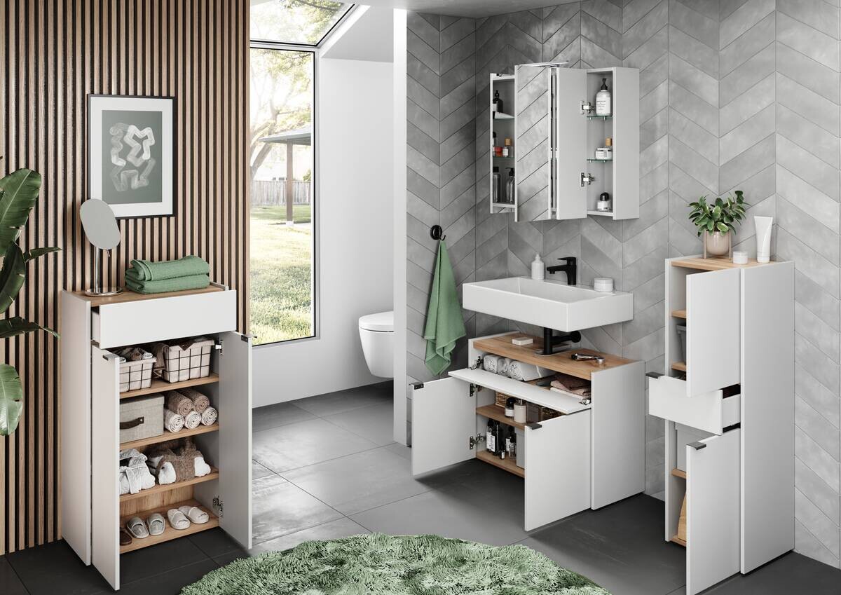 Spiegelschrank 2754-84 weiß B/H/T: ca. 76x71x23 cm Spiegelschrank 2754-84 weiß B/H/T: ca. 76x71x23 cm