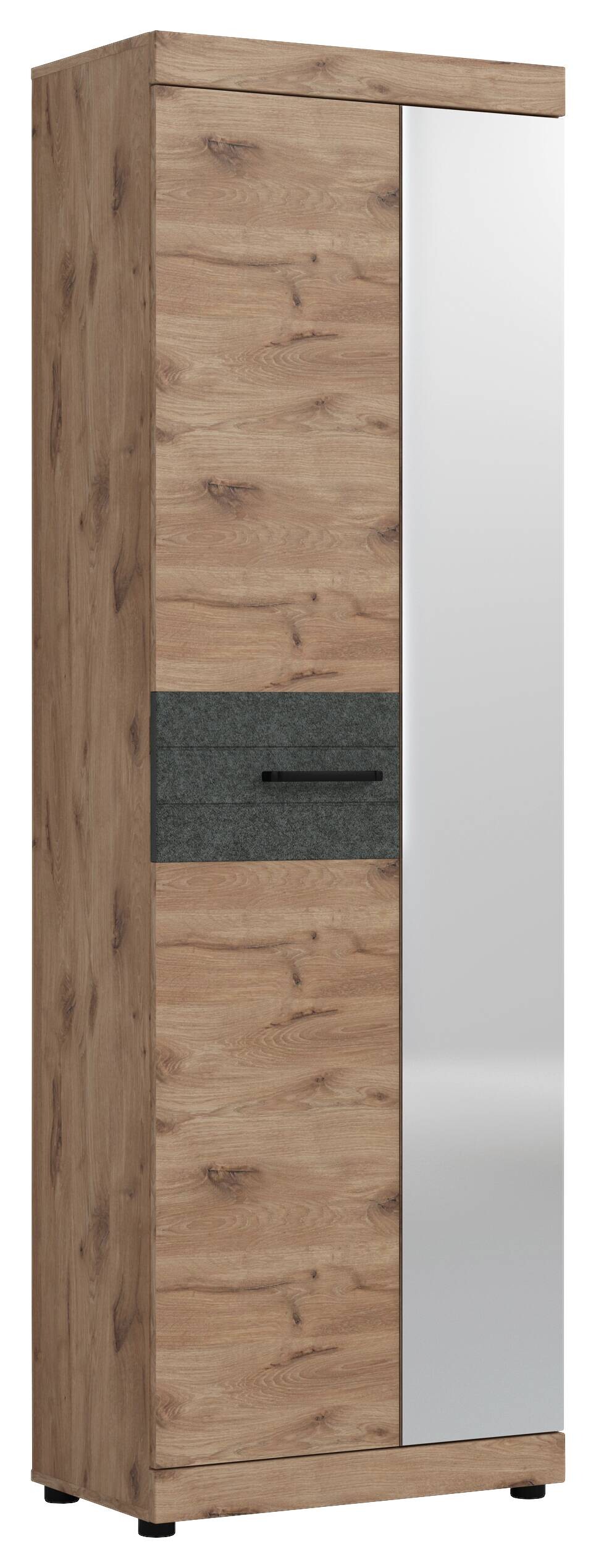 Garderobenschrank Roxy Eiche Viking Nachbildung B/H/T: ca. 65x201x38 cm Garderobenschrank Roxy Eiche Viking Nachbildung B/H/T: ca. 65x201x38 cm