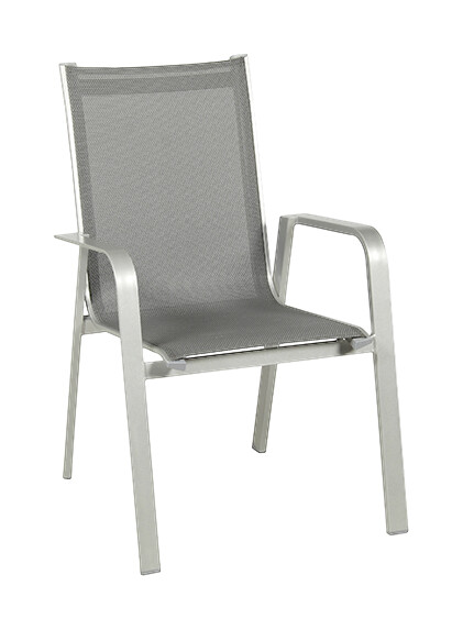 Acamp Stapelsessel Urban 4er Set Graphit Aluminium B/H/T: ca. 69x97x62 cm