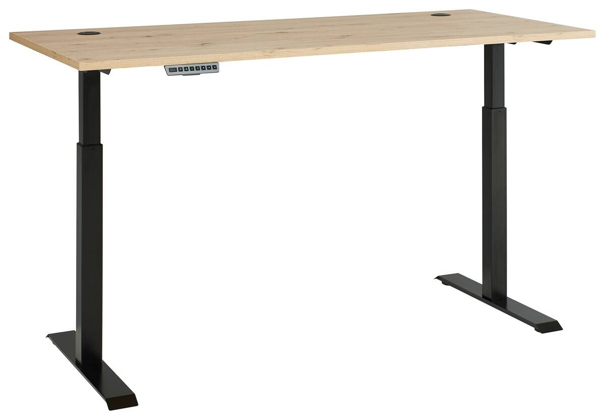 Schreibtisch Memphis Eiche Artisan Nachbildung anthrazit B/H/T: ca. 160x72x77 cm