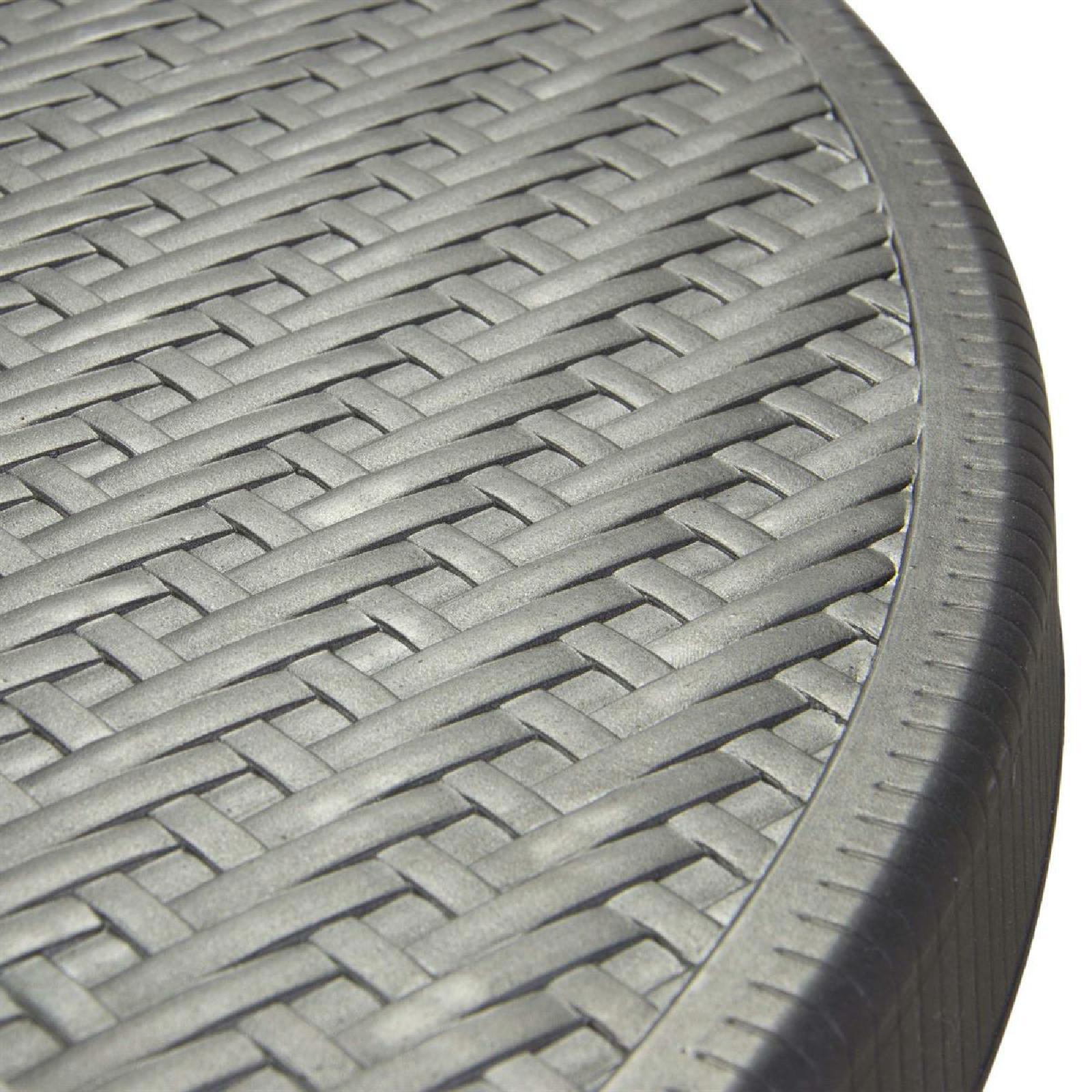 VCM Stehtisch schwarz Kunststoff H/D: ca. 110x80 cm