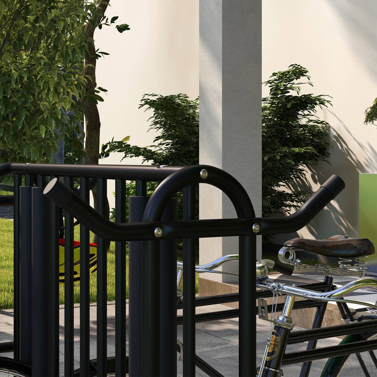 DURHAND Fahrrad-Zubehör schwarz schwarz B/H/L: ca. 80x90x80 cm