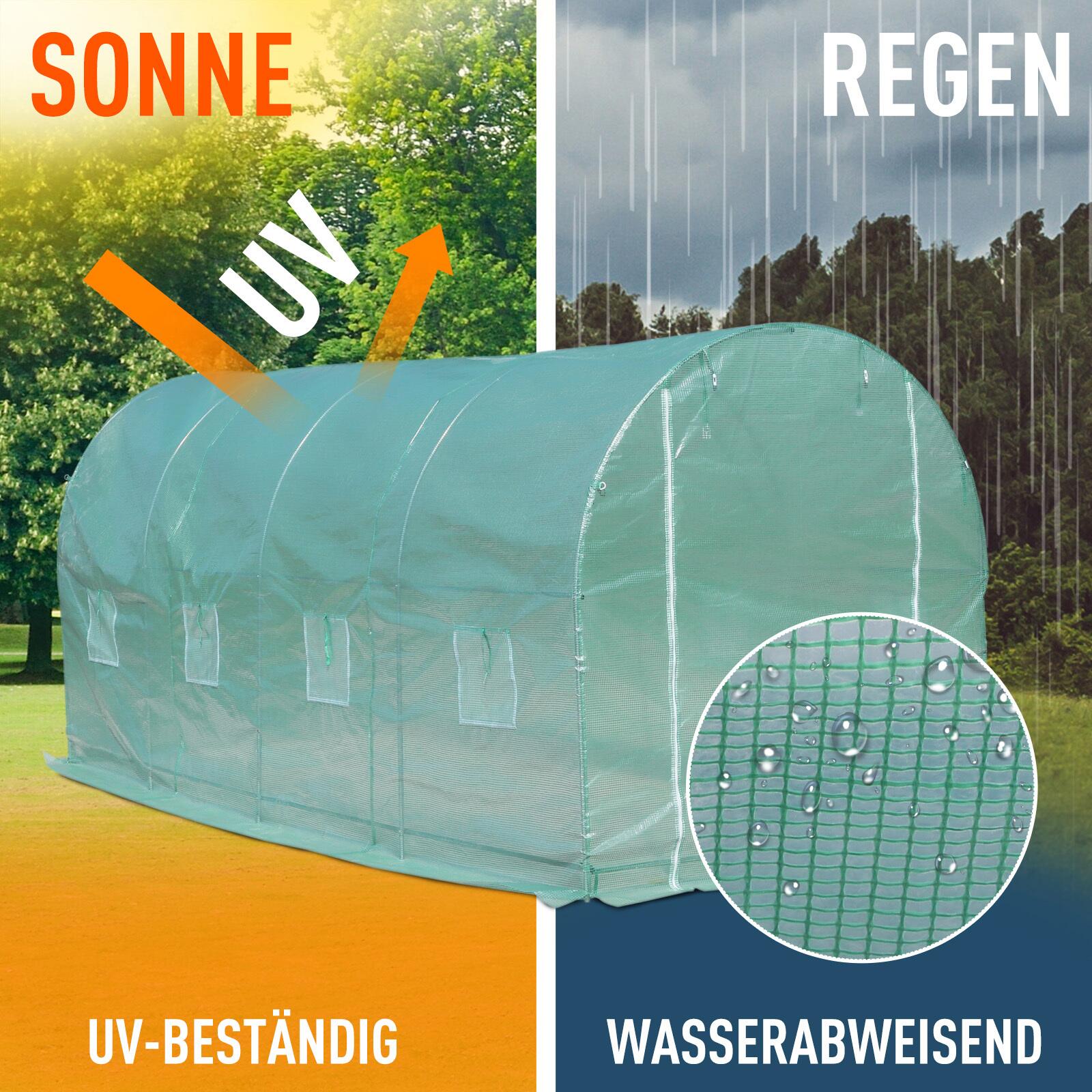 Outsunny Foliengewächshaus B/H/L: ca. 200x210x500 cm