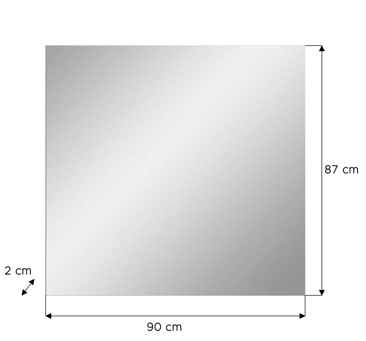 Garderobenspiegel SCOUT Spiegel B/H: ca. 90x87 cm