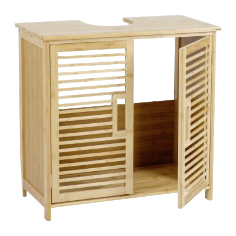 Axentia Waschbeckenunterschrank Bambus natur Bambus Axentia Waschbeckenunterschrank Bambus natur Bambus