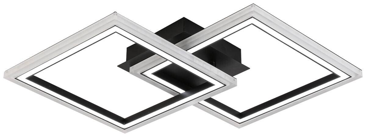 Nolo Deckenleuchte Christina schwarz Metall Kunststoff B/H/L: ca. 35x6,5x57 cm