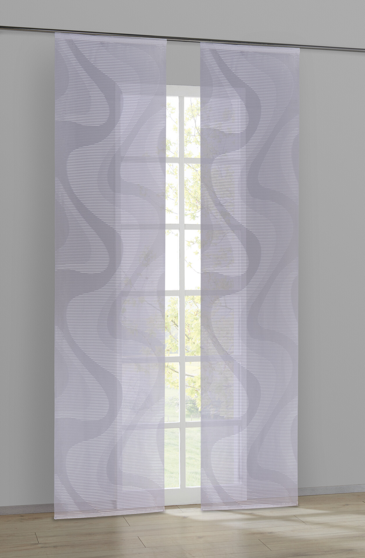 POCOline Schiebevorhang Gigi weiß B/L: ca. 60x245 cm