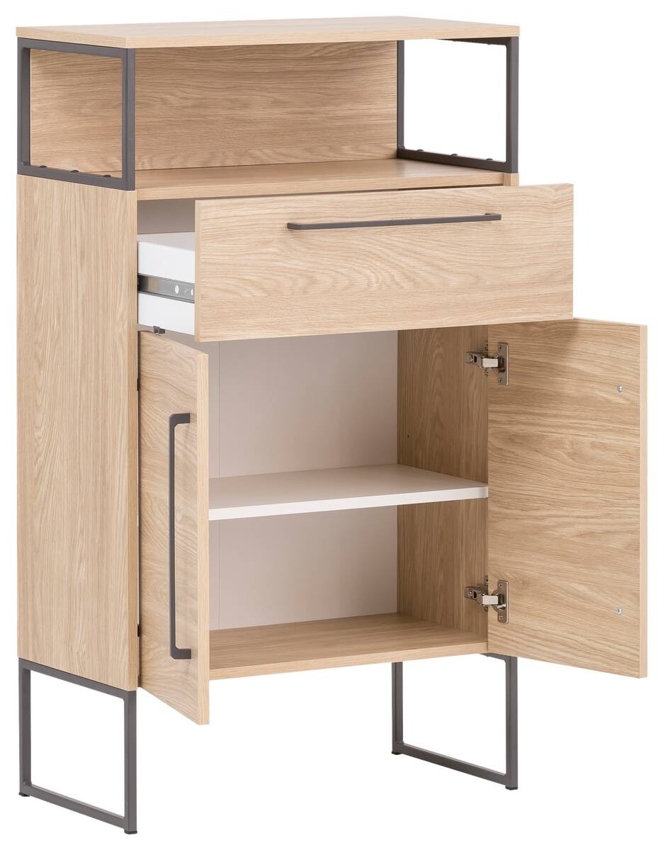 Midischrank Limone Eiche hell Nachbildung B/H/T: ca. 65,2x112,5x33,1 cm