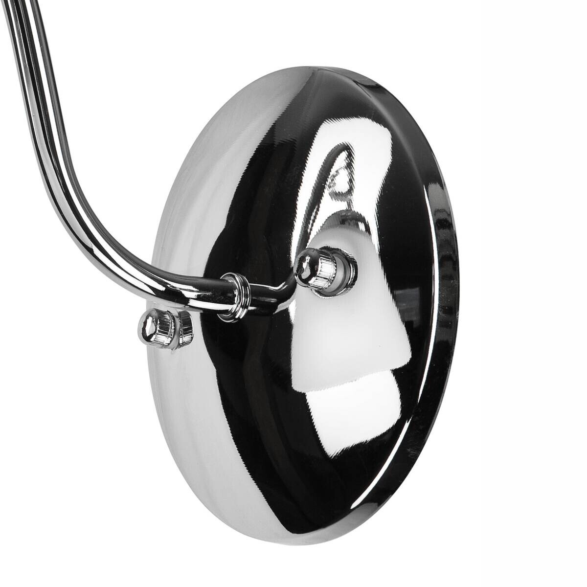 Lamkur Wandleuchte Miranda Chrom Metall Glas H/L: ca. 20x14 cm E27 1 Brennstellen