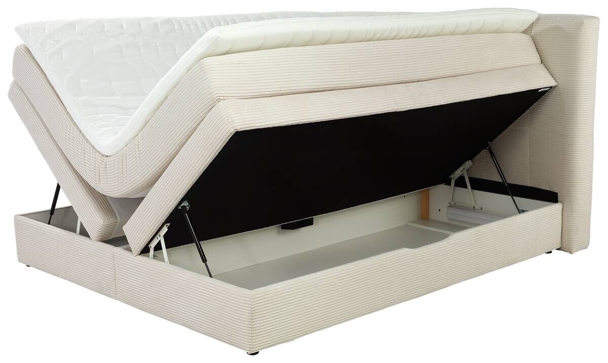 Boxspringbett beige Liegefläche B/L: ca. 180x200 cm