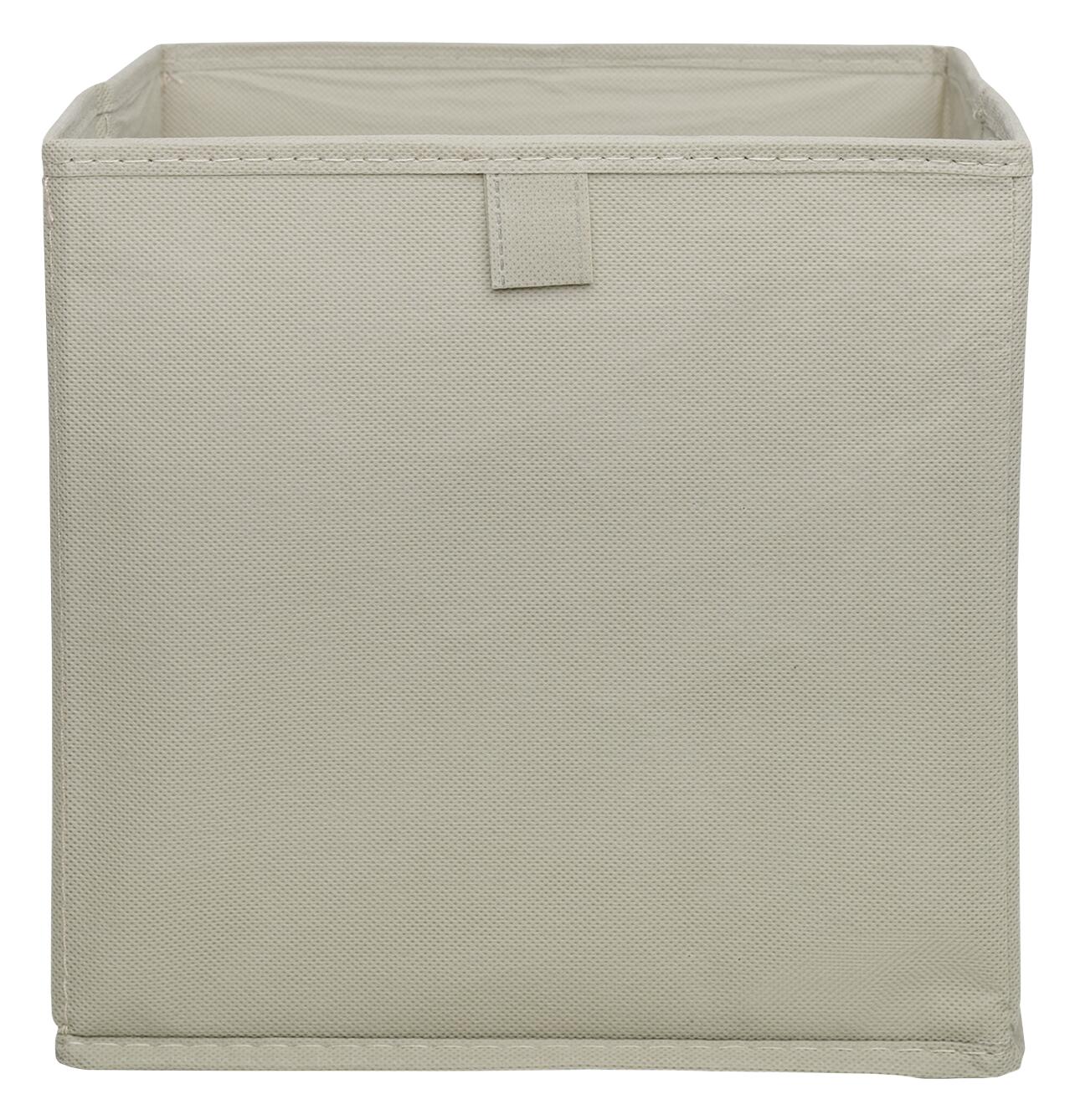 Stoffbox beige B/H/T: ca. 24x24x24 cm