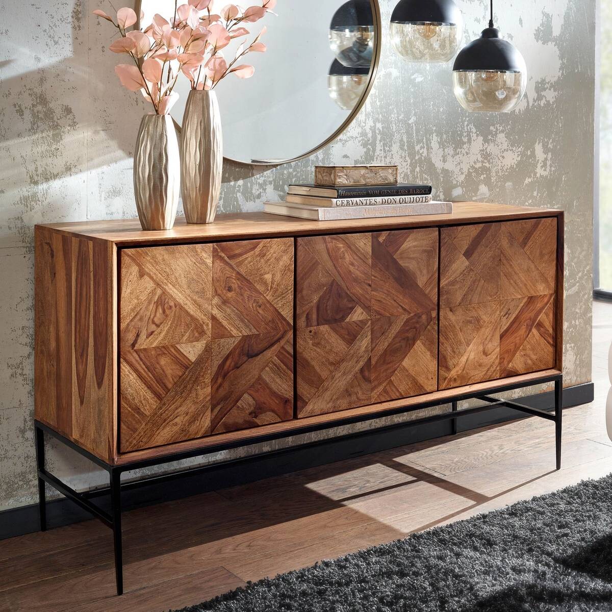 Sideboard rosenholz Nachbildung B/H/T: ca. 123x70x45 cm