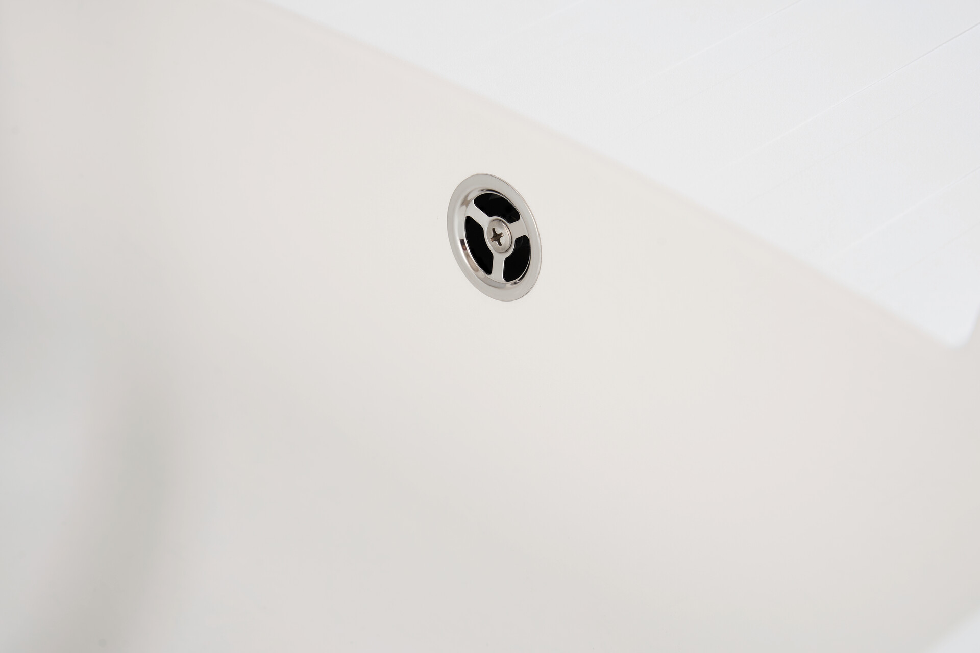 Respekta Einbauspüle Boston 86 x 50 W weiß Mineralite B/H/T: ca. 86x20x50 cm