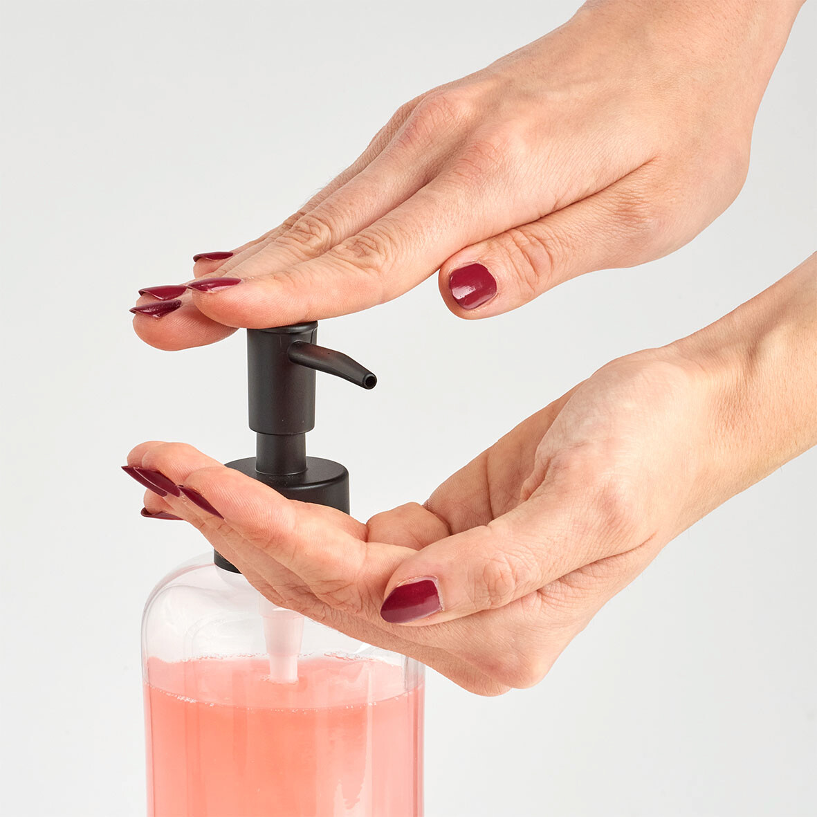 Zeller Seifenspender Clear transparent Glas B/H/L: ca. 7x20x7 cm