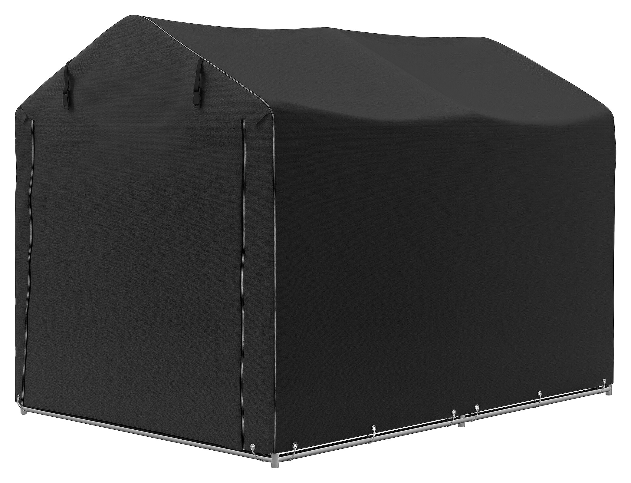 Outsunny Gerätezelt schwarz Polyethylen B/H/L: ca. 157x165x220 cm