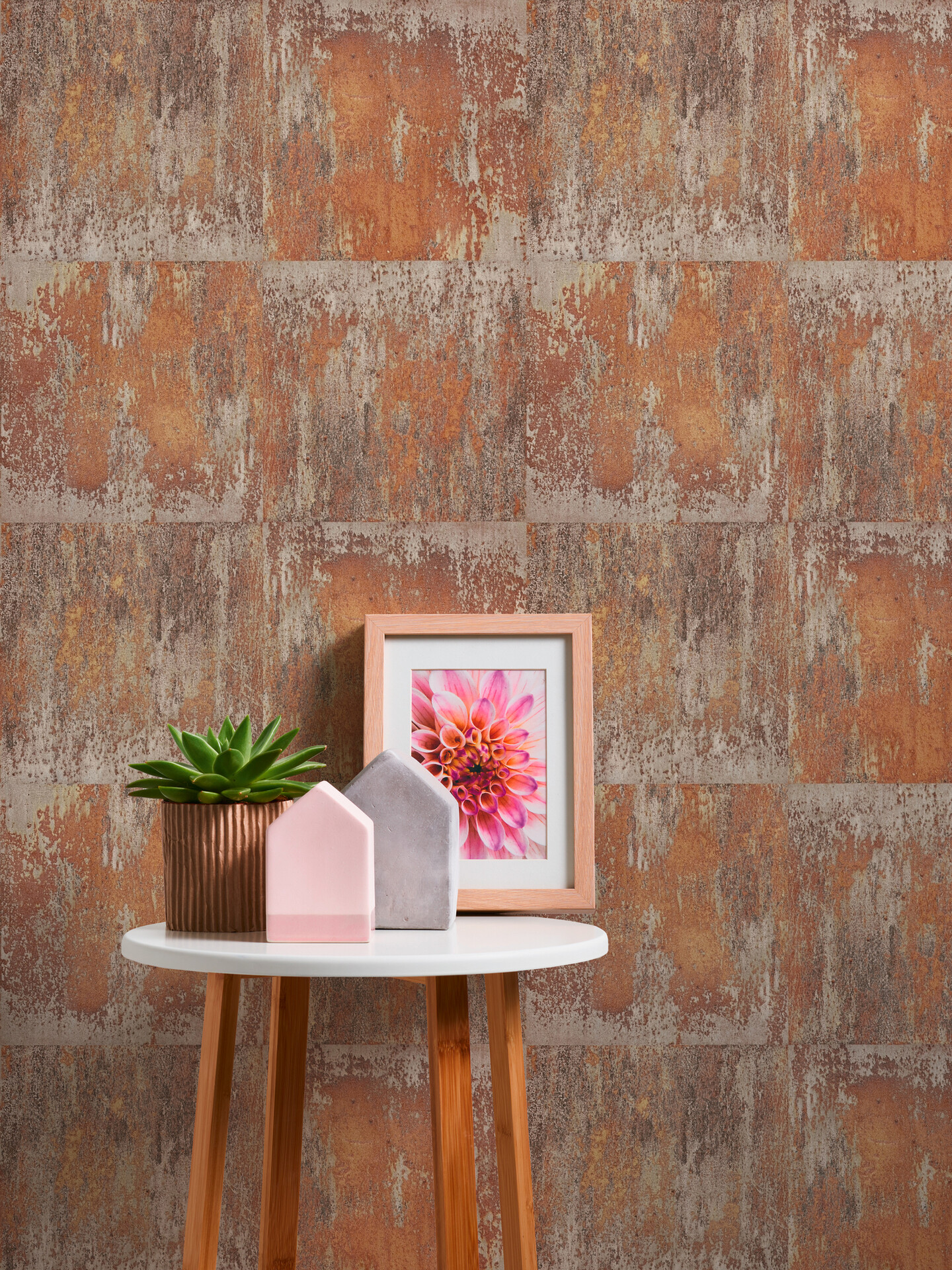 Vliestapete Rostoptik rostfarbig B/L: ca. 53x1005 cm