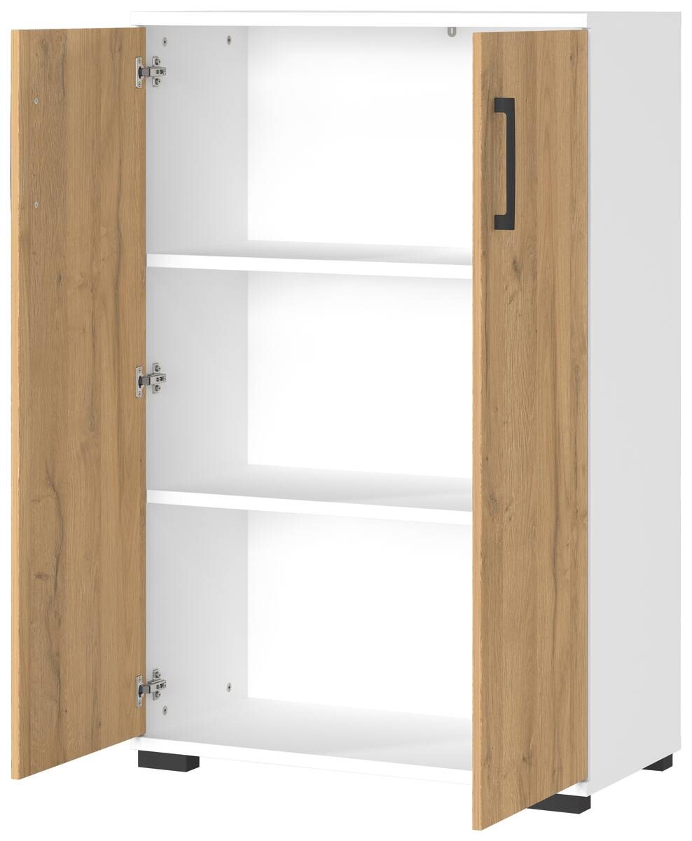 Aktenschrank 4247-559 Eiche Grand-Son Nachbildung weiß B/H/T: ca. 80x123x40 cm