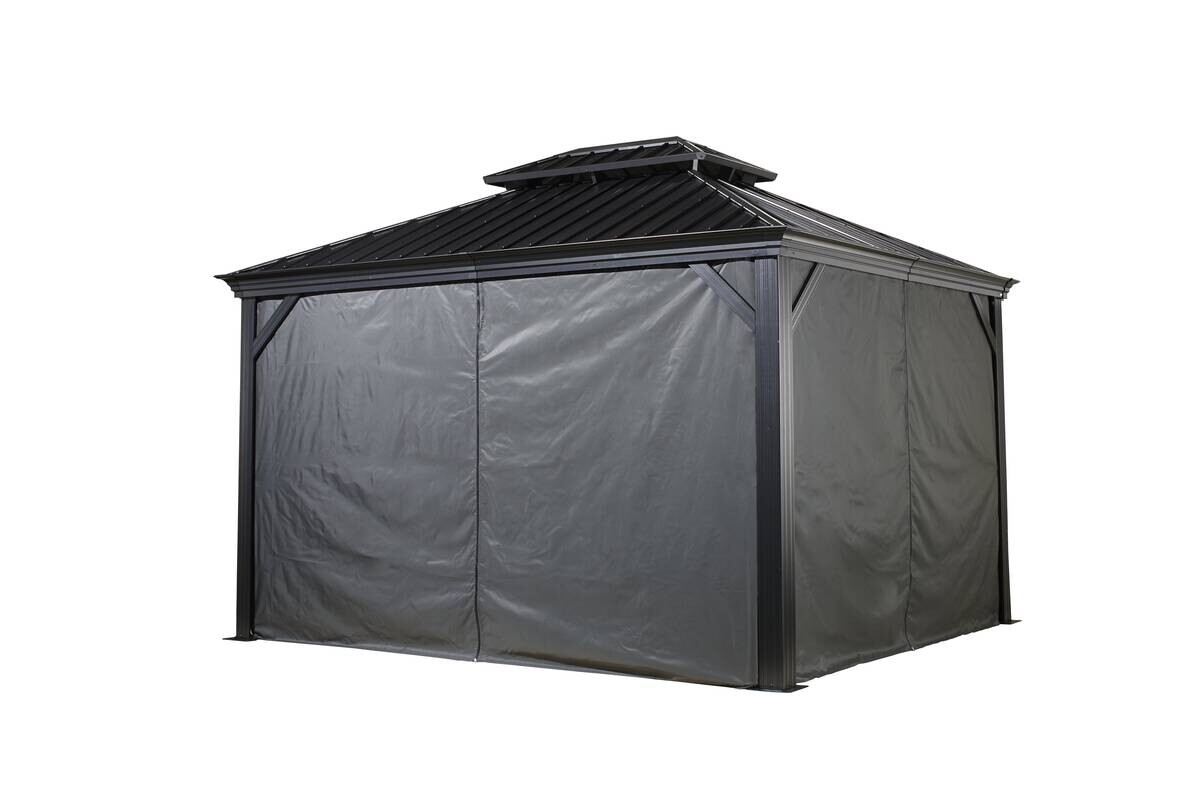 Sojag Pavillon Messina anthrazit Metall B/H/L: ca. 363x292x298 cm