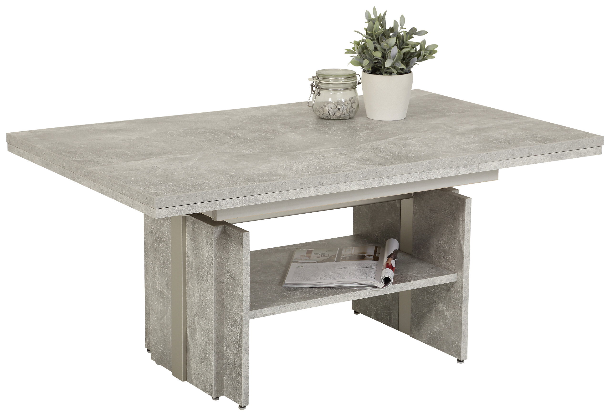 Hela Couchtisch JEROME Beton Holzwerkstoff B/H/T: ca. 110x53x68 cm