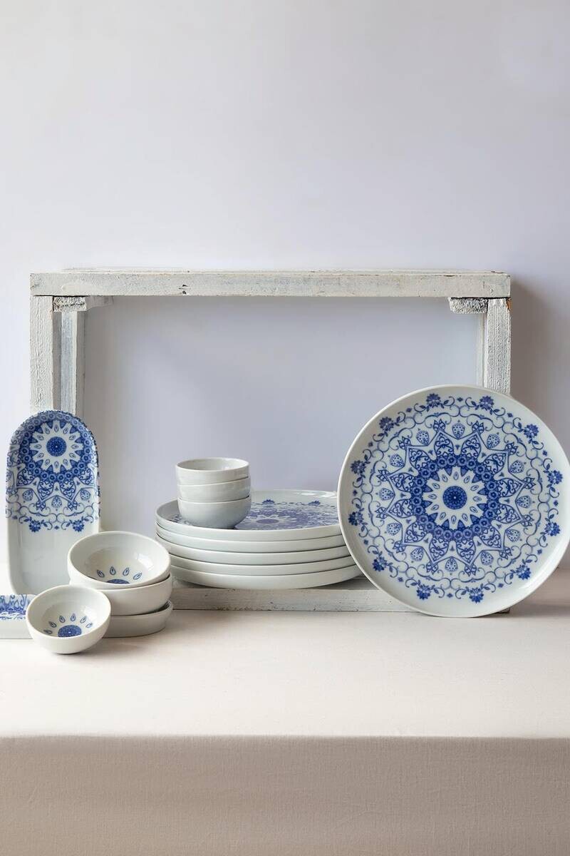 HermiaConcept Frühstücksservice weiß Porzellan 14 tlg.