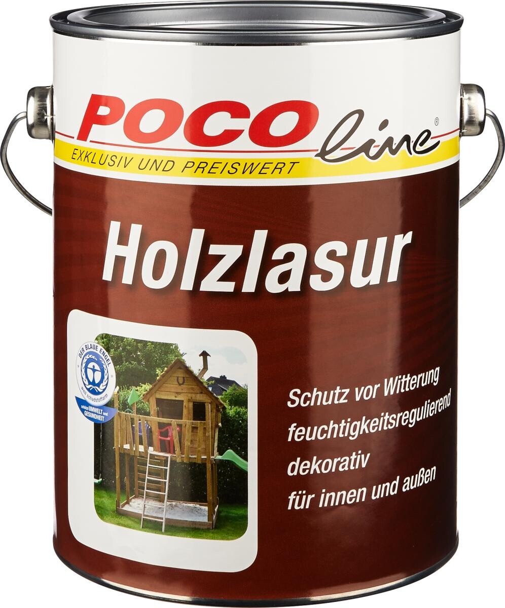 POCOline Acryl Holzlasur nussbaum ca. 2,5 l