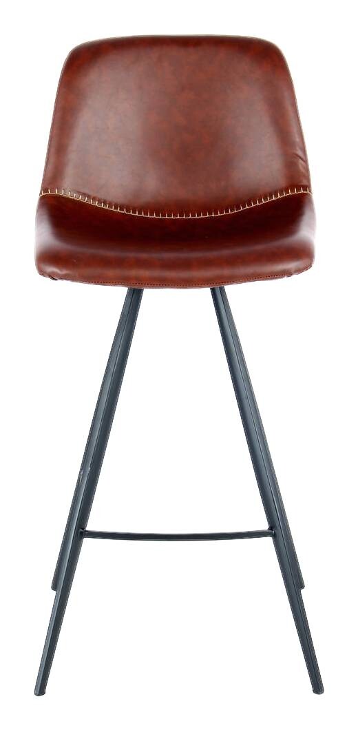 Barhocker Samantha 300 2er dunkelbraun Kunstleder B/H/T: ca. 47,5x102x56,5 cm