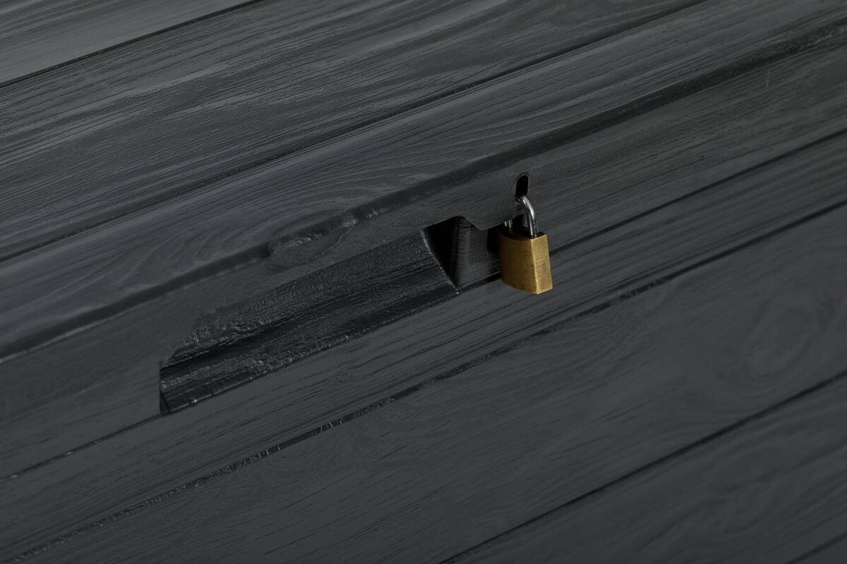 Toomax Aufbewahrungsbox Woodys 280 anthrazit Kunststoff B/H/T: ca. 118x56x45 cm