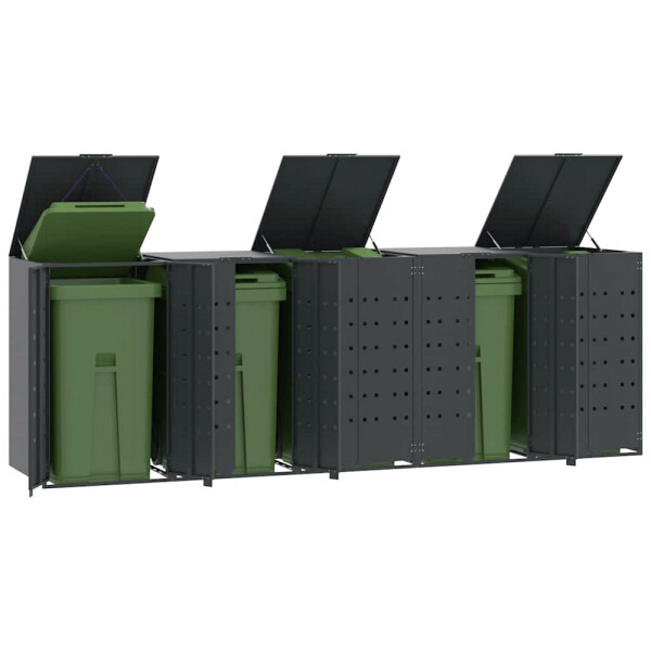 vidaXL Mülltonnenbox anthrazit