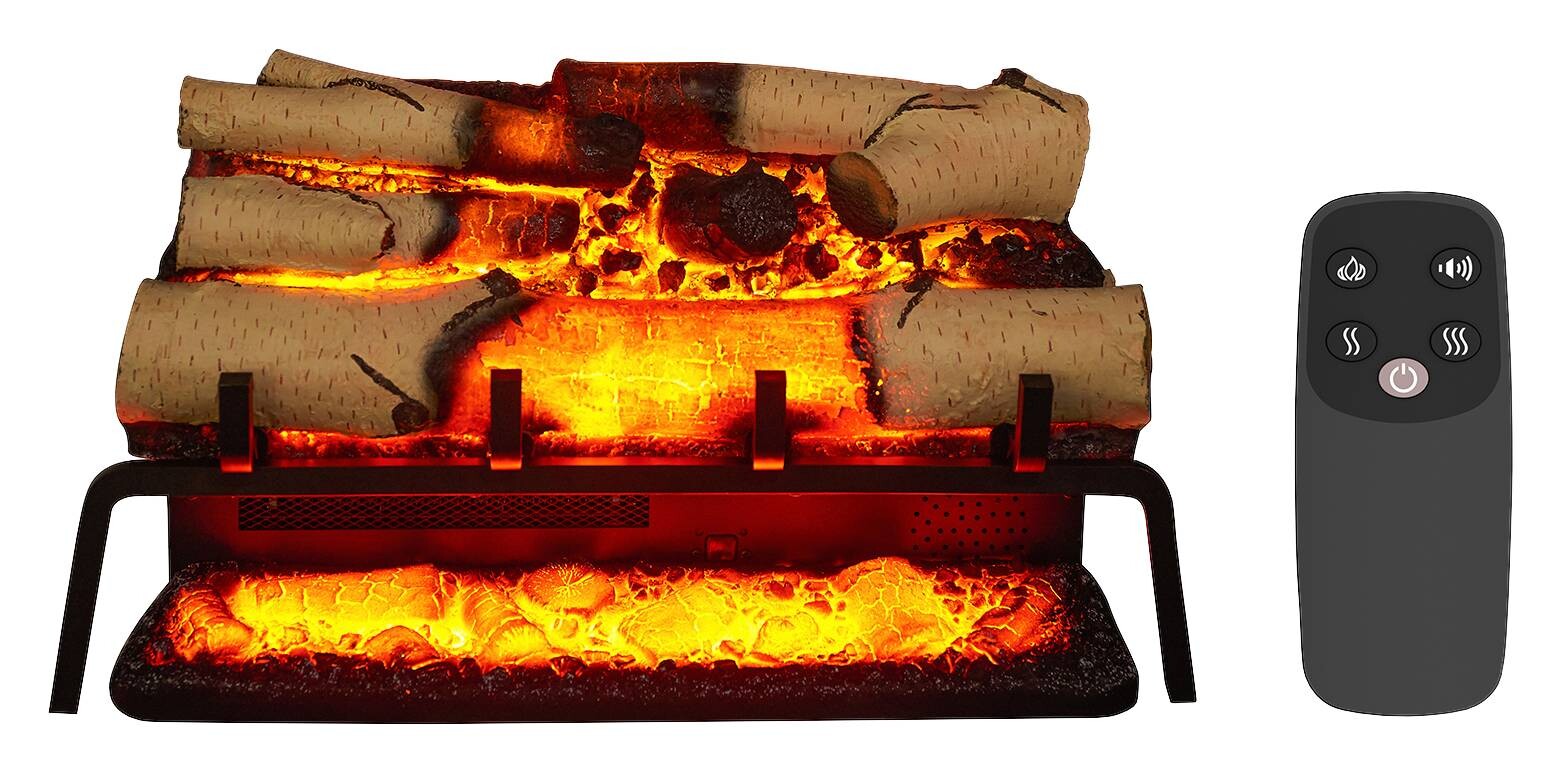 Balderia elektrische Feuerstelle Lily EF290B-WB schwarz birke B/H/L: ca. 24x50,5x58 cm ca. 1500 W