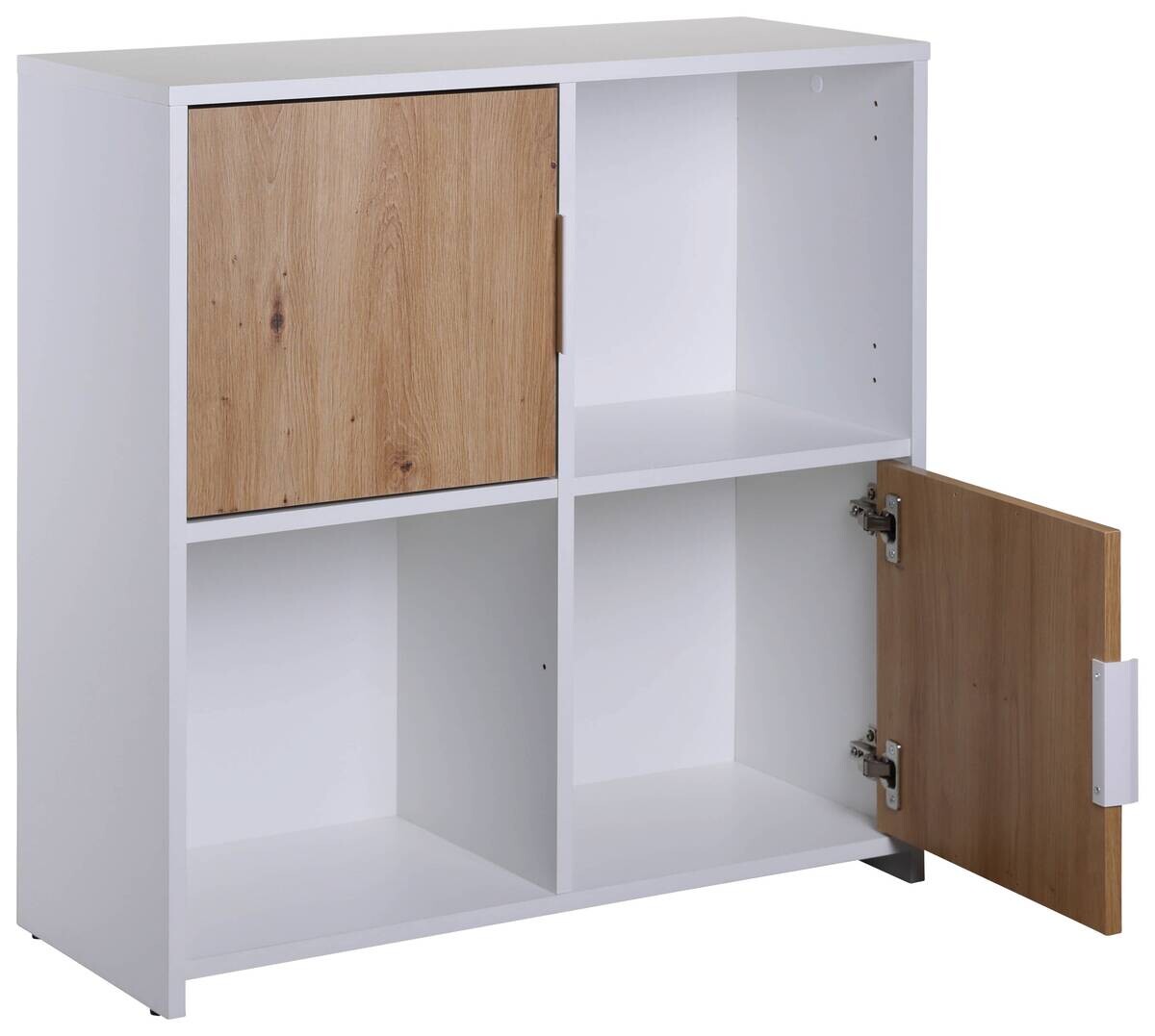 Standregal Pepeto 2T weiß weiß beschichtet Optik B/H/L: ca. 30x77x77 cm