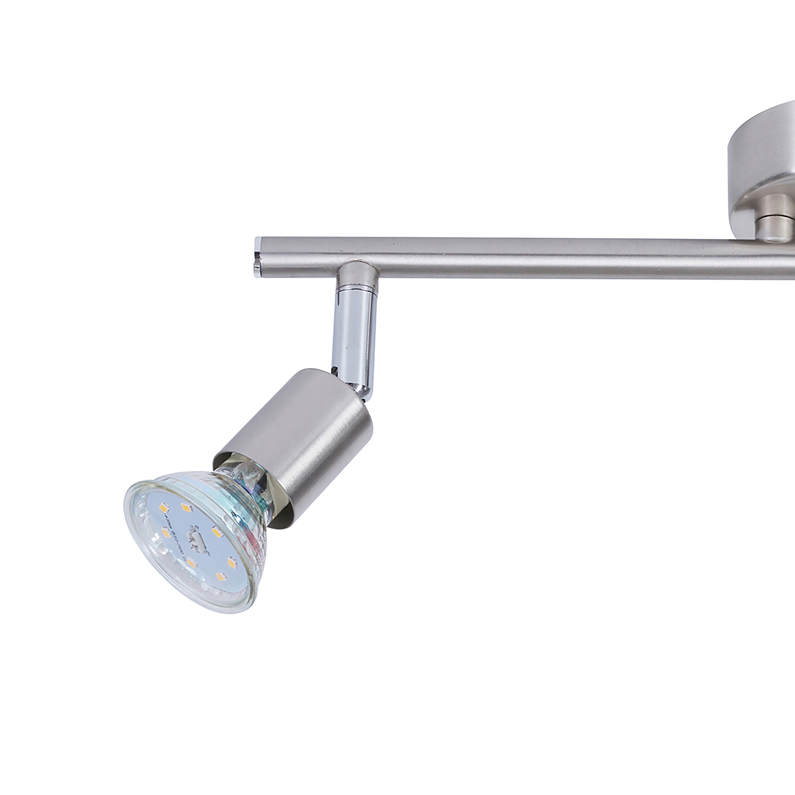 POCOline Spotbalken Boris nickel B/H/L: ca. 10x8x36 cm 3 Brennstellen