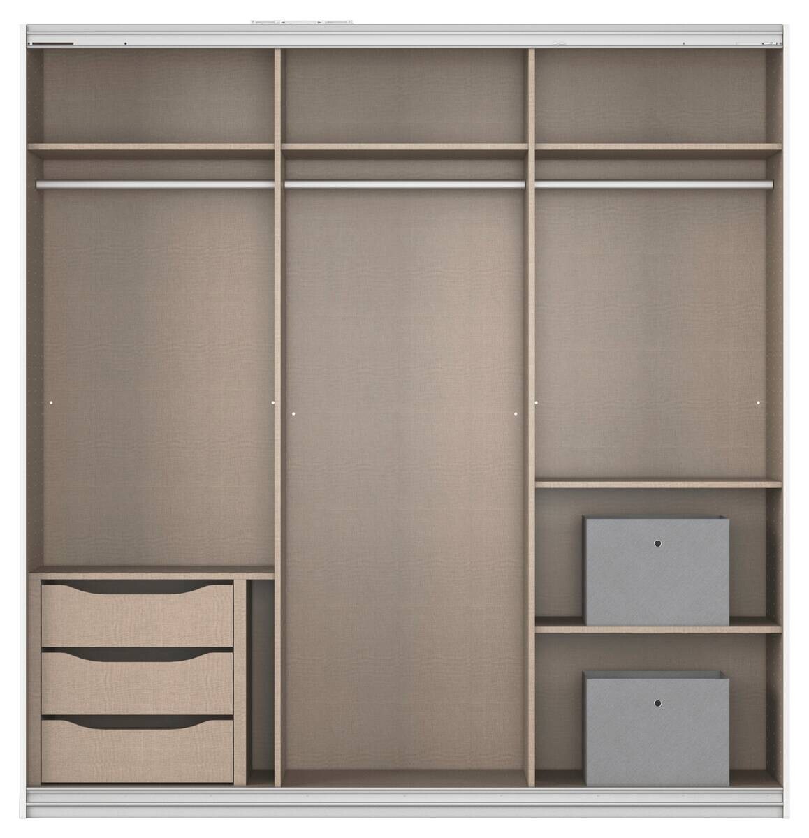 Kleiderschrank Kulmbach Alpinweiß B/H/T: ca. 203x210x62 cm Kleiderschrank Kulmbach Alpinweiß B/H/T: ca. 203x210x62 cm