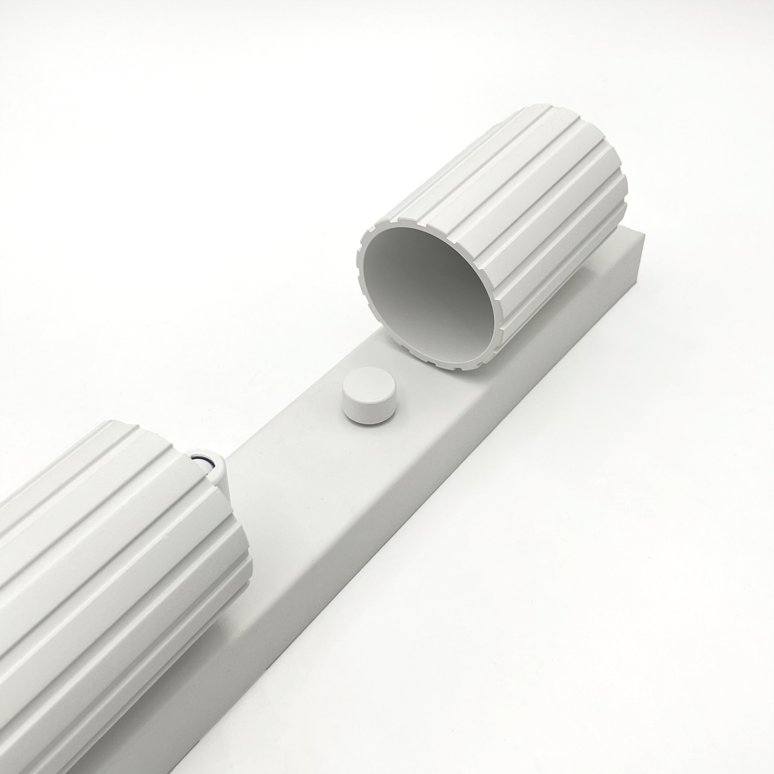 Lamkur Strahler Prisma weiß Stahl B/H/L: ca. 6,5x16,5x81 cm 4 Brennstellen