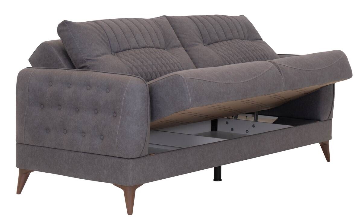 Sofa 3-2-1 Mislina blaugrau Microfaser