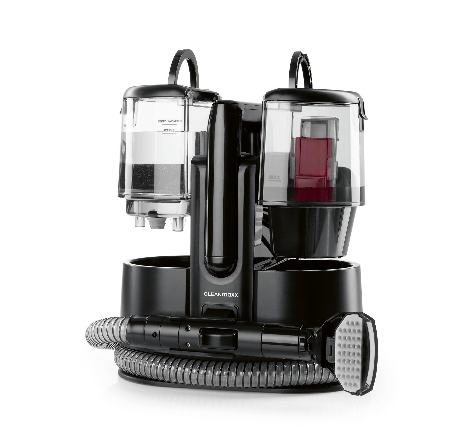 CLEANmaxx Polster -und Teppichreiniger schwarz rot Kunststoff B/H/L: ca. 33,5x33x29,5 cm ca. 400 W