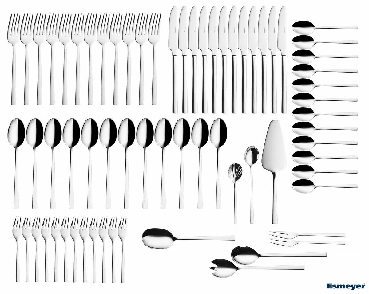 Esmeyer Besteckset Melina silber Edelstahl 68 tlg.