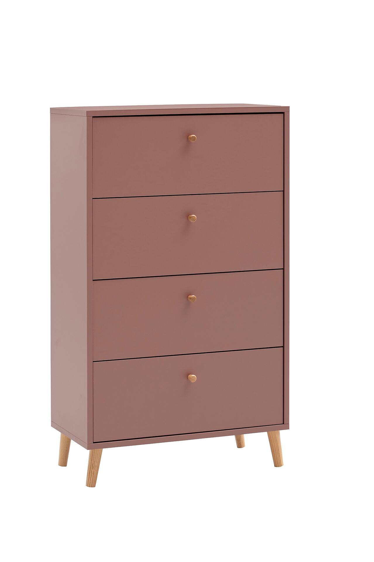 Kommode Bjarne mauve B/H/T: ca. 60,1x101,3x33 cm