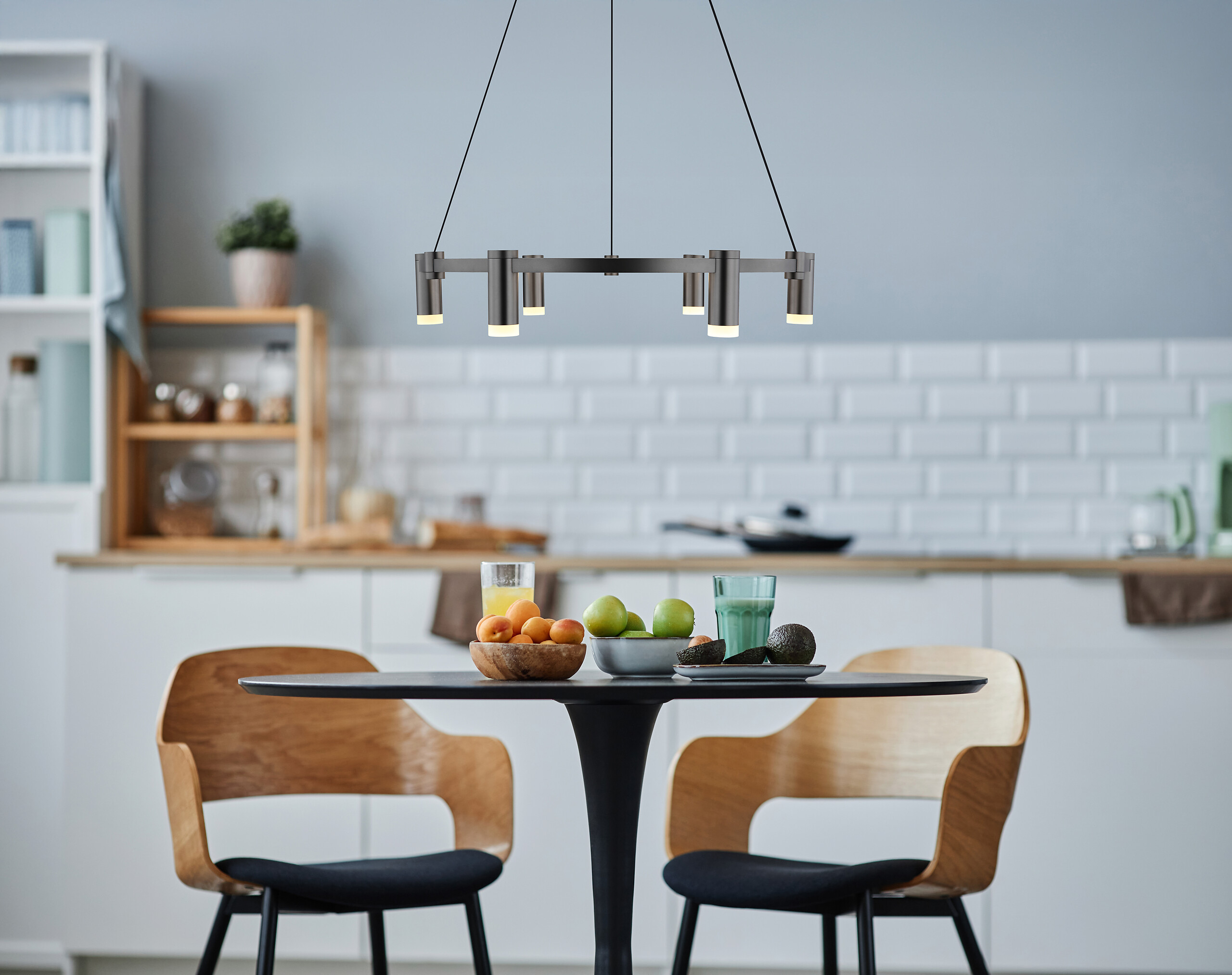 GLOBO Hängeleuchte anthrazit Opal Aluminium Acryl Metall H/D: ca. 120x62 cm 1.0 Brennstellen