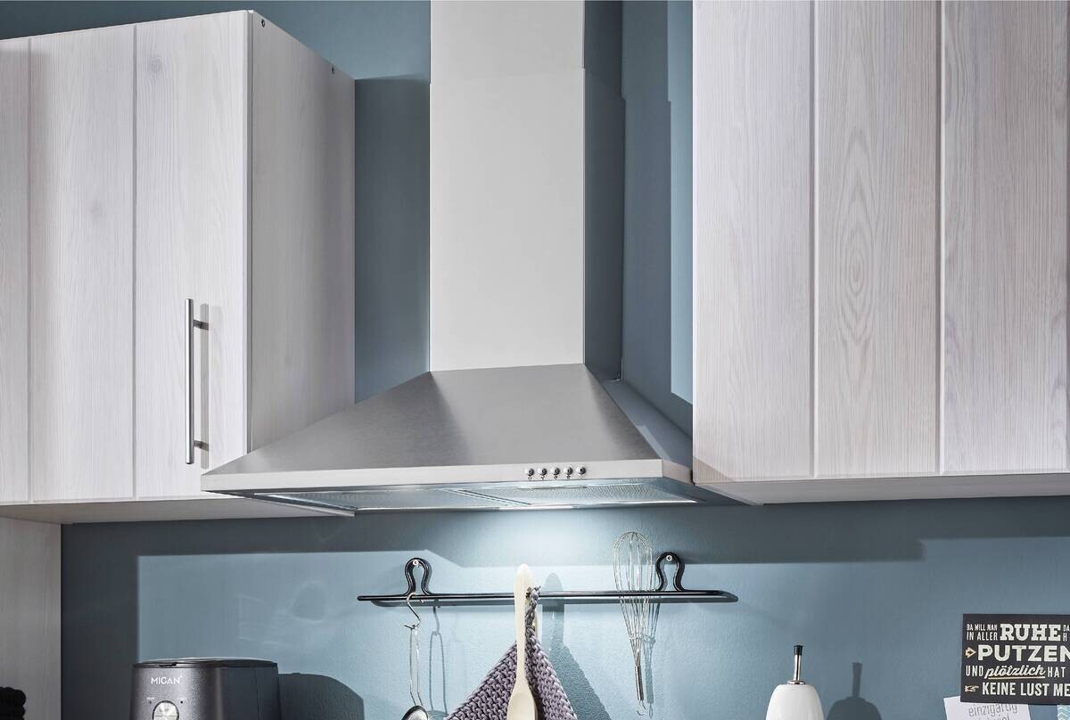 Respekta Winkelküche BERPL310LHWC weiß Lärche Nachbildung B/H/T: ca. 310x211x172 cm