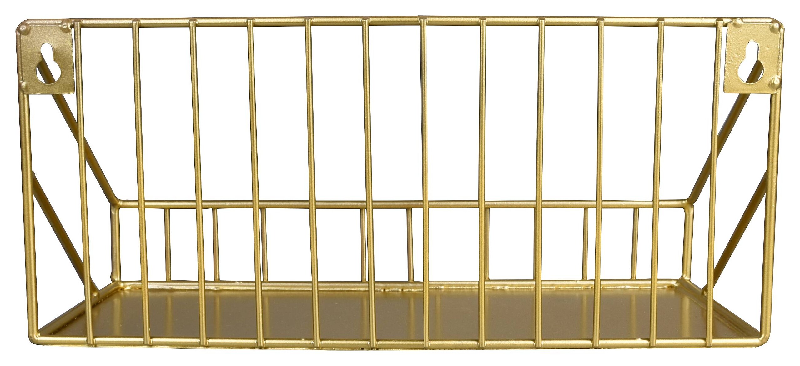 Wandregal Wandregal gold Optik Metall B/H/T: ca. 30x11x11 cm