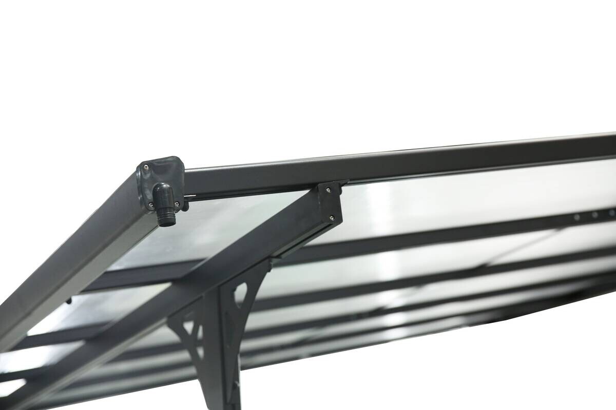 Westmann Terrassenüberdachung Bruce schwarz Aluminium B/H/L: ca. 617x270x300 cm