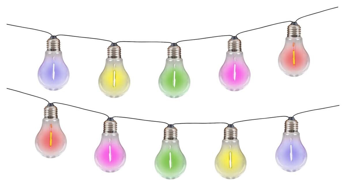 Solar-Lichterkette multicolor B/H/T: ca. 370x370x6 cm