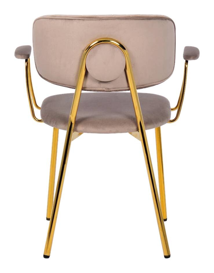 Stuhl Kian 200 2er-Set taupe Microfaser B/H/T: ca. 63x80x51 cm