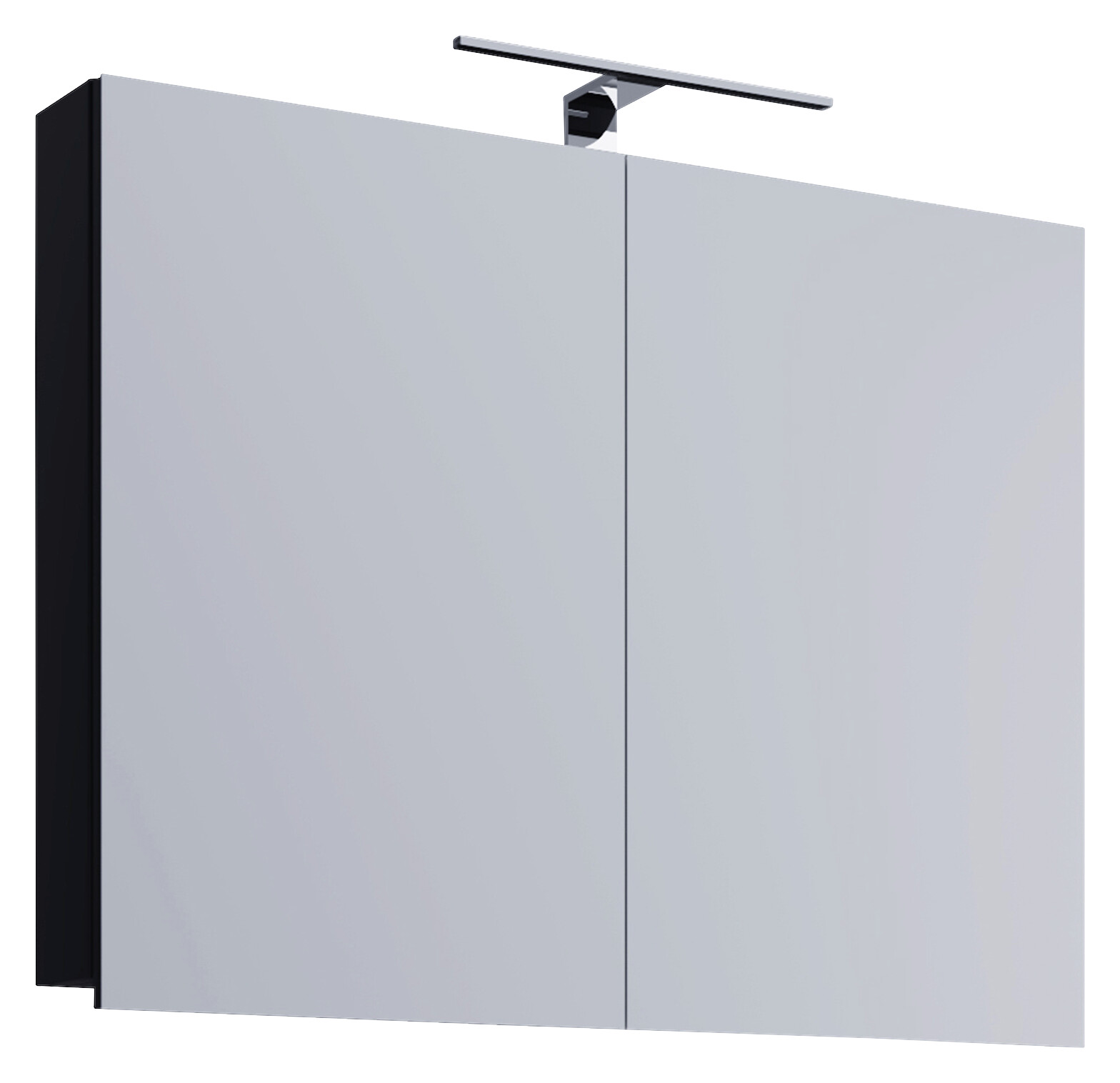 Spiegelschrank Badinos schwarz B/H/T: ca. 60x42x12 cm