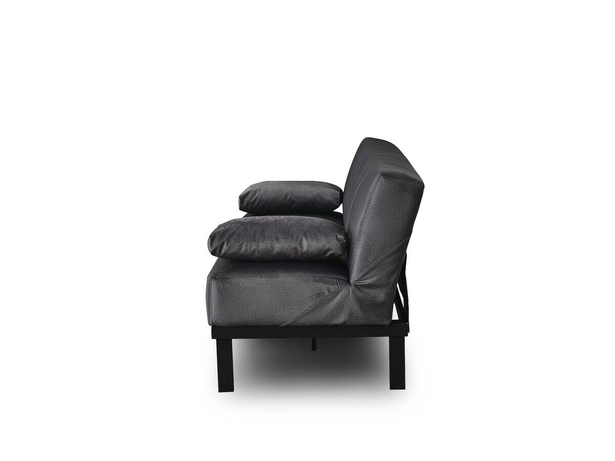Schlafsofa grau Polyester B/H/T: ca. 190x86x84 cm