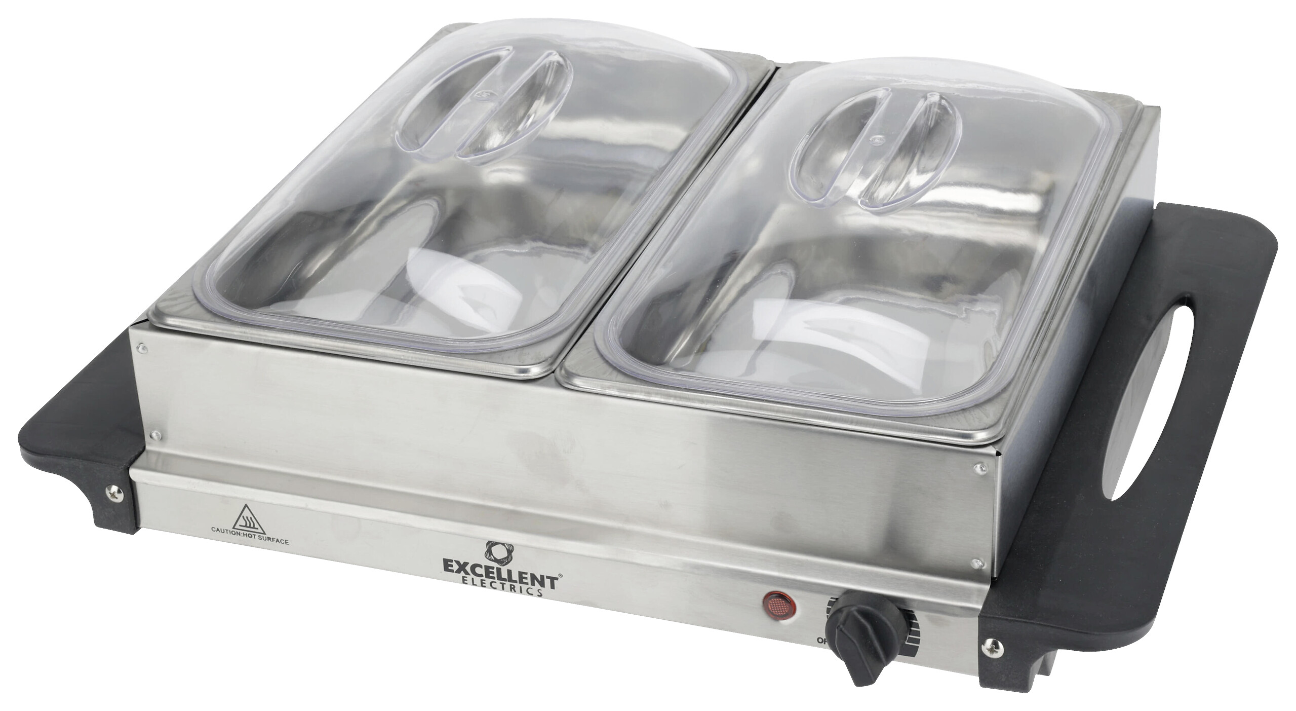 Buffet-Wärmer Edelstahl Edelstahl B/H/L: ca. 50,5x13x41 cm