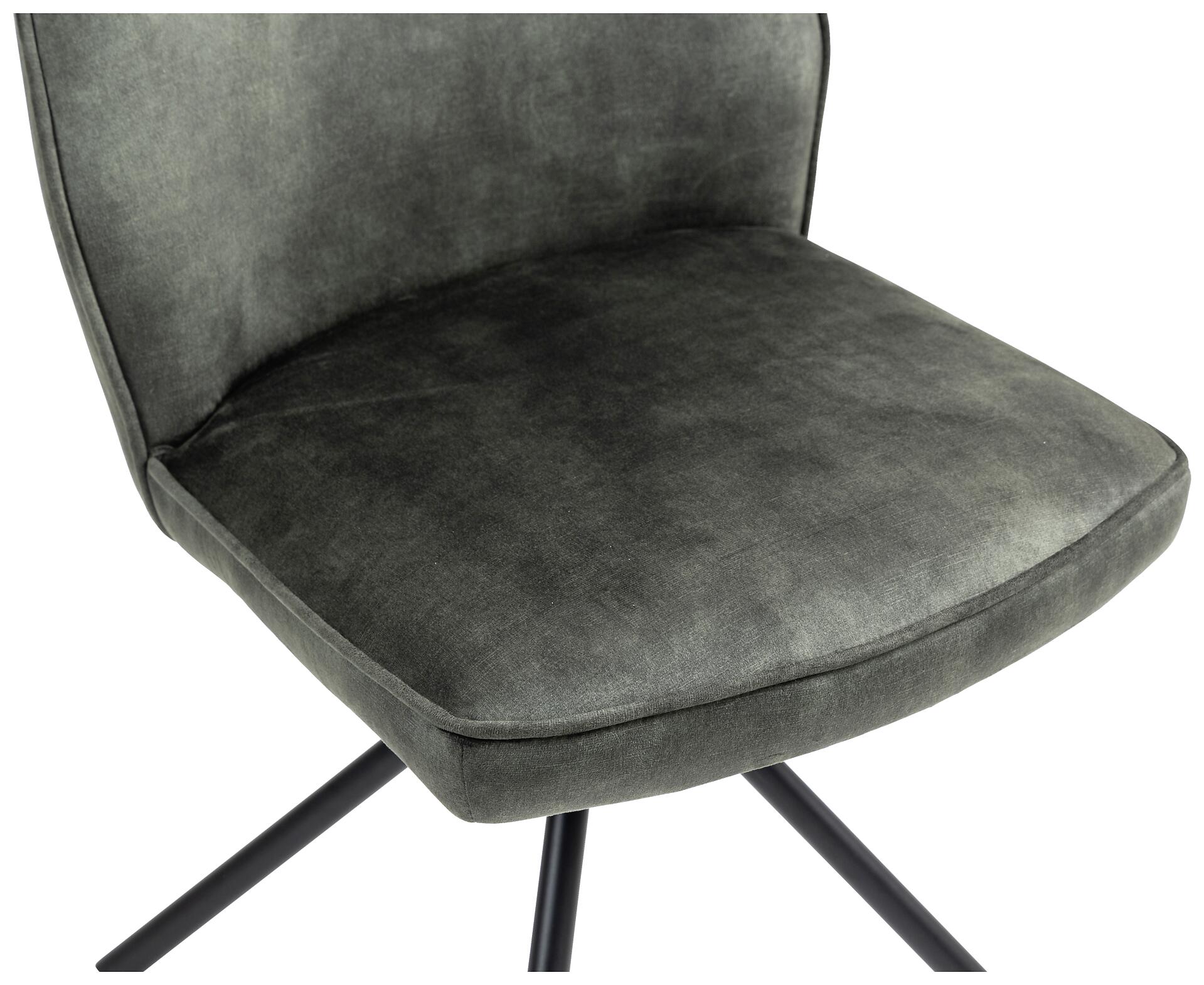 Stuhl Mailand moosgrün Microfaser B/H/T: ca. 53x89x64 cm