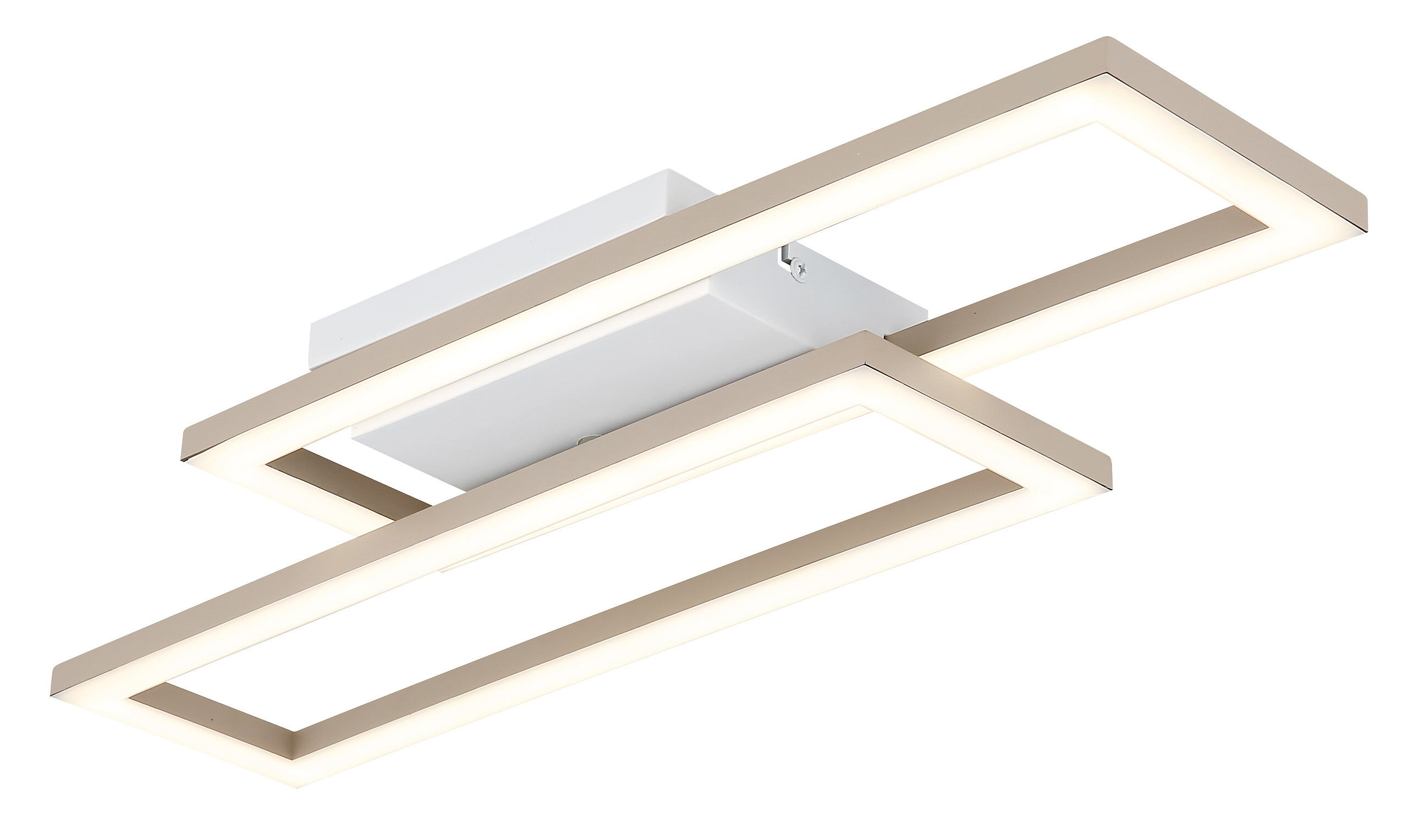 GLOBO Deckenleuchte sand Opal weiß Kunststoff B/H/L: ca. 15,5x5,5x55 cm 1 Brennstellen