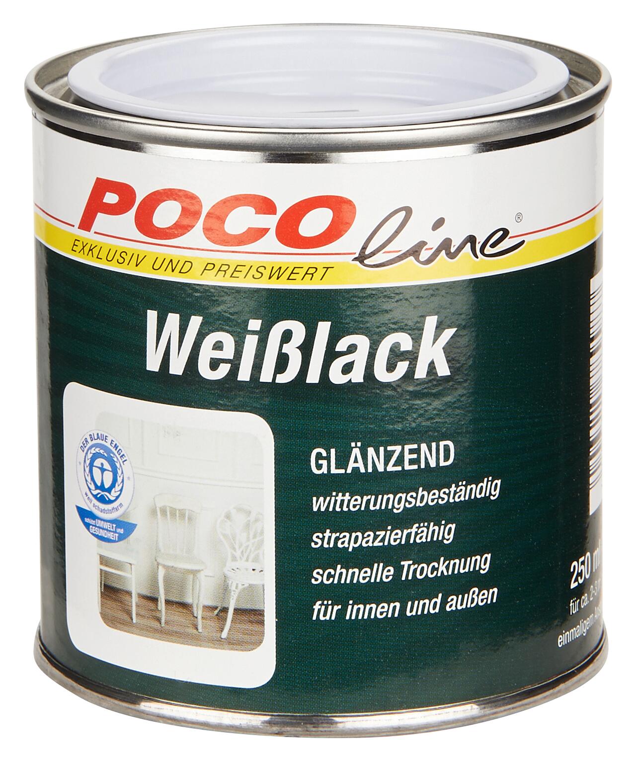 POCOline Acryl Weißlack weiß glänzend ca. 0,25 l